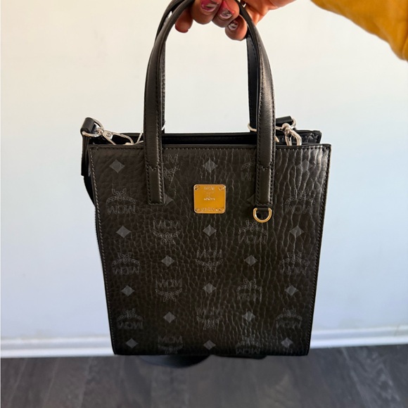 MCM Handbags - MCM Black Textured Leather Tote